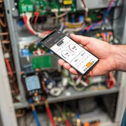 Testo 550s Smart Digital Manifold Kit with Wireless Clamp Temperature Probes