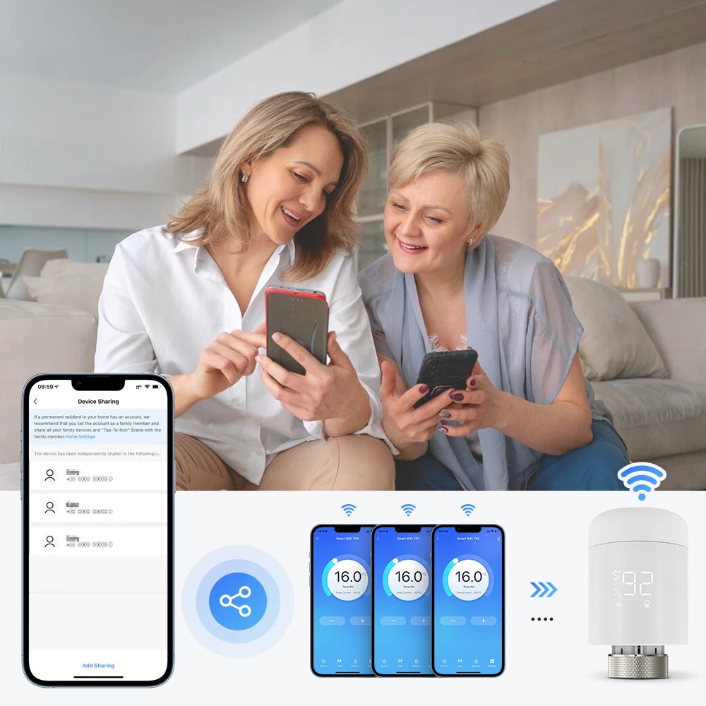 Smart thermostat for radiator that saves up to 30 % heating costs