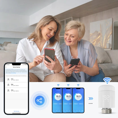 Smart thermostat for radiator that saves up to 30 % heating costs