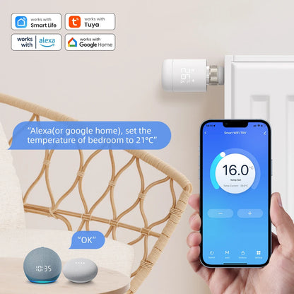 Smart thermostat for radiator that saves up to 30 % heating costs