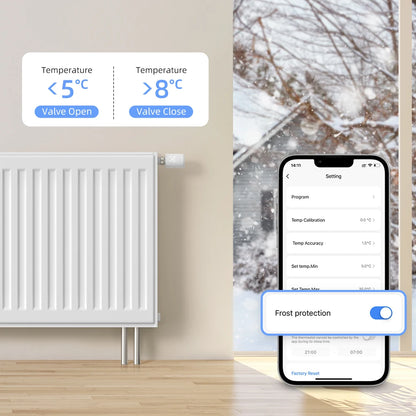 Smart thermostat for radiator that saves up to 30 % heating costs