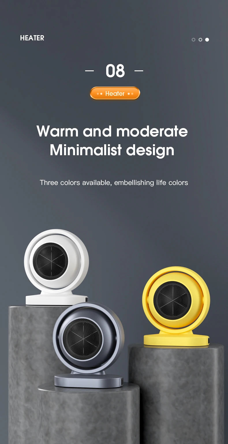 380W Portable Electric Heater,Small Desk Fast Heating Fans,Convenient Room Heater,Winter Heating Home Appliance