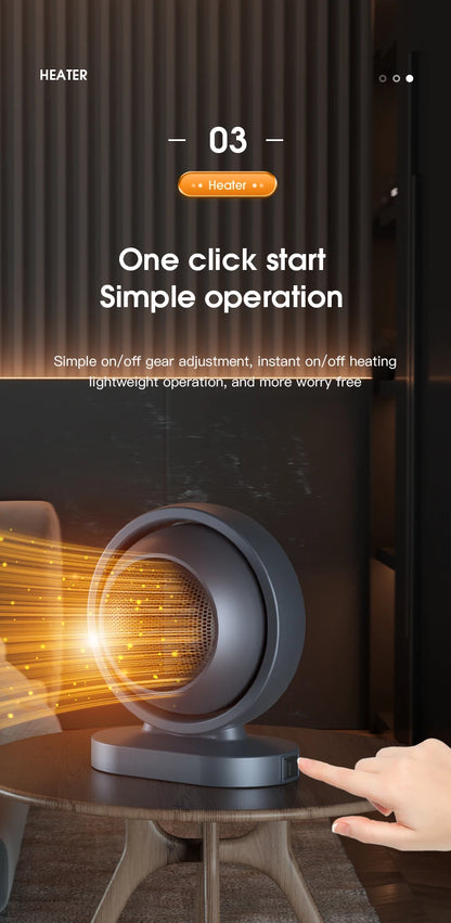 380W Portable Electric Heater,Small Desk Fast Heating Fans,Convenient Room Heater,Winter Heating Home Appliance