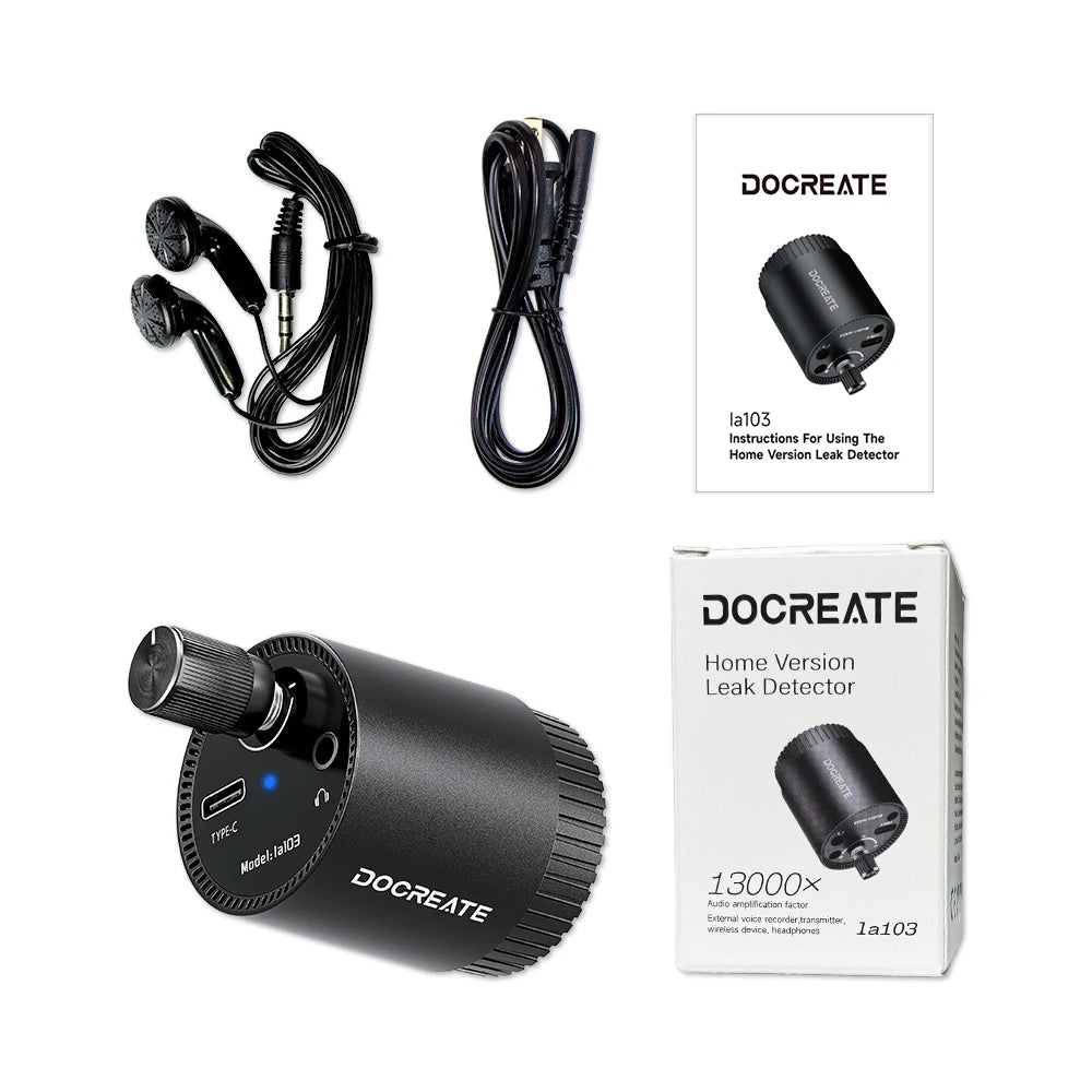 Water Leak Detector Multi-functional Sound Detector For Pipe Water Leak Suitable For Leak Detection Of Various Construction Pipe