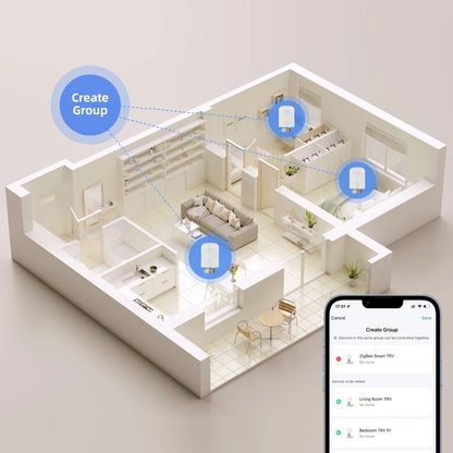 Smart thermostat for radiator that saves up to 30 % heating costs