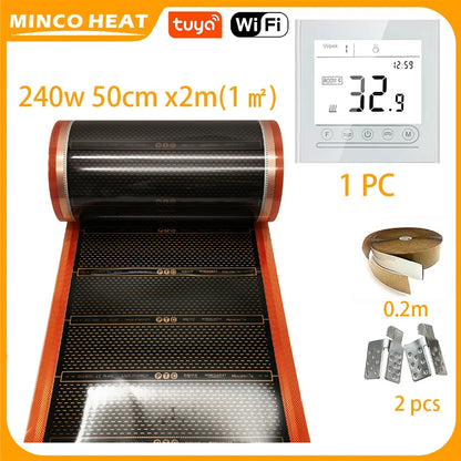 Infrared Graphene Underfloor Heating PTC Heating Film 1 ㎡ AC220V 240w/m2
