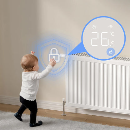 Smart thermostat for radiator that saves up to 30 % heating costs