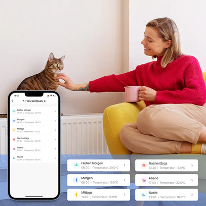 Smart thermostat for radiator that saves up to 30 % heating costs
